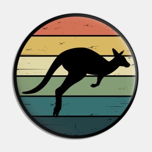 Retro Rainbow Kangaroo Pin