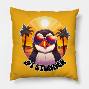 #1 Stunner Penguin - Sunset Style Pillow