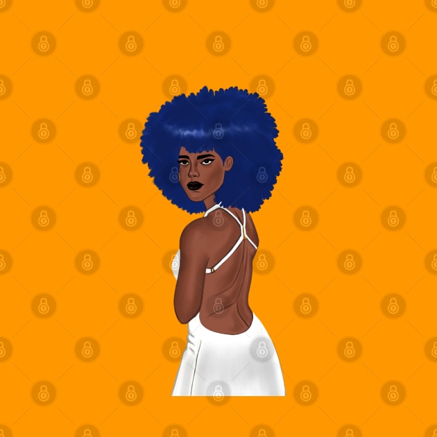 Beautiful Afro Queen by The Alien Boy Art