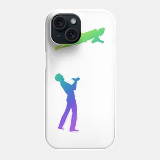 A mixed pair doing a twisting layout off Phone Case