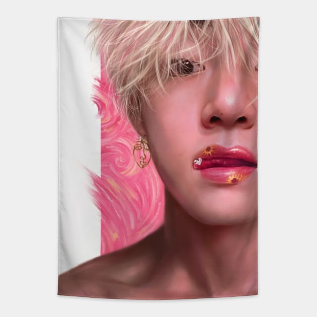 Kim Taehyung Tapestry by EllenDrawings