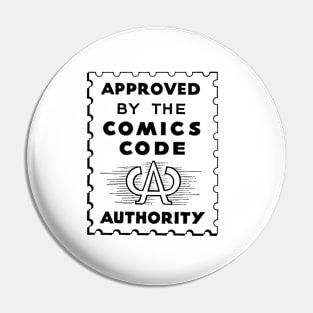 Approved by The Comics Code Authority Pin