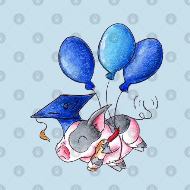 Graduation Party Piggy by KristenOKeefeArt