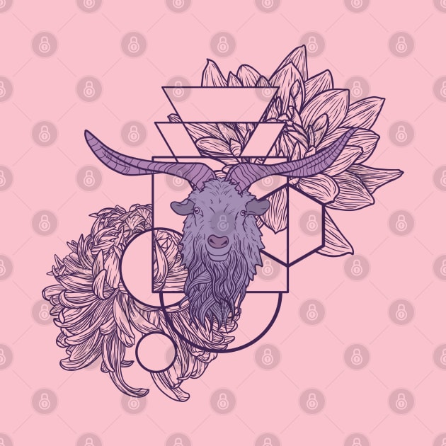 Geometric Goat by RiaoraCreations