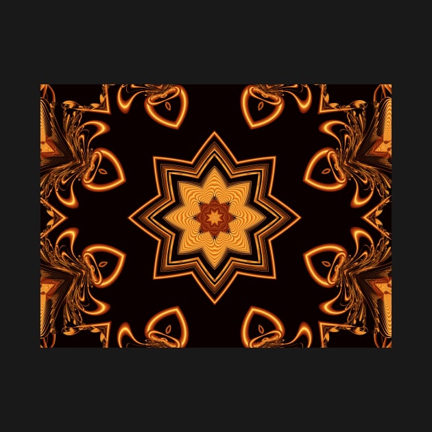 Copper Star Kaleidoscope by pinkal