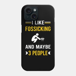 3 People Fossicking Fossick Phone Case