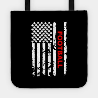 Football Usa Flag For Americans Tote