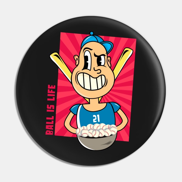 Ball is life Pin by timegraf