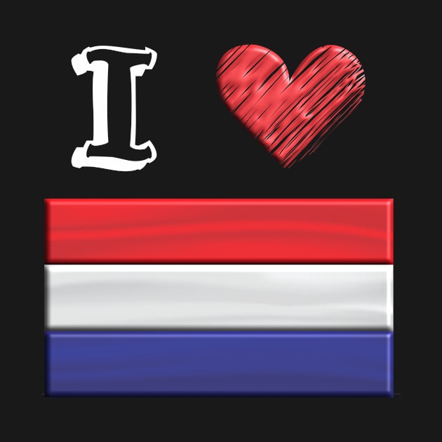 I love Flag from Niederlande by JG0815Designs