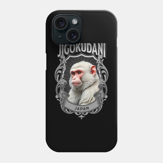 Cute Snow Monkey of Jigokudani: Sukajan-Inspired T-shirt Phone Case by CoffeeBrainNW
