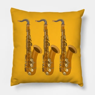 Saxophones Pillow