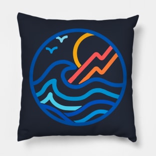 Ride the wave Pillow