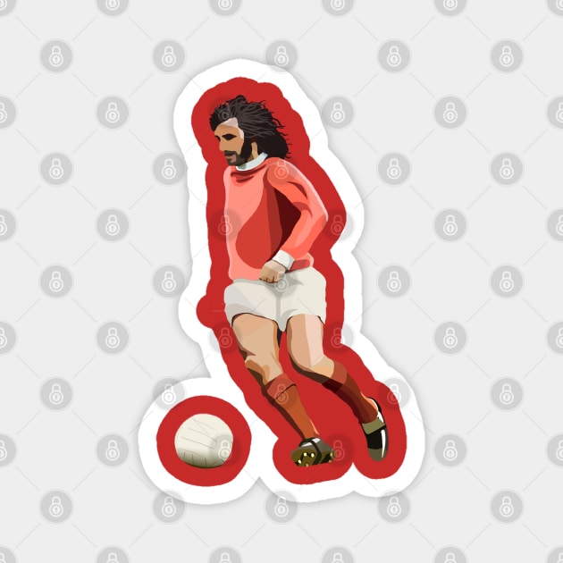 Legend George Best Magnet by Webbed Toe Design's