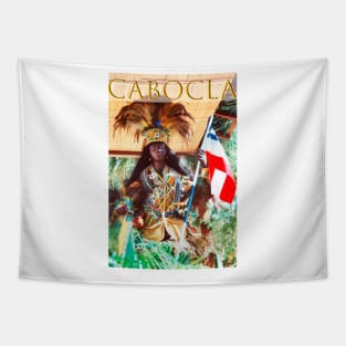 Indian Cabocla sculpture of Bahia Independence Tapestry