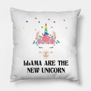 'Llamas Are The New Unicorn' Alpaca Llama Trendy Gift Pillow