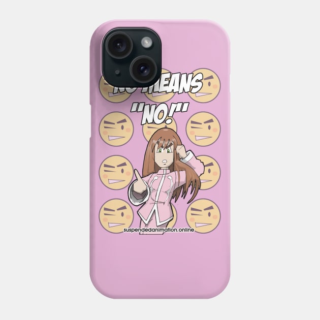 No Means No with Fancy Nancy Phone Case by tyrone_22