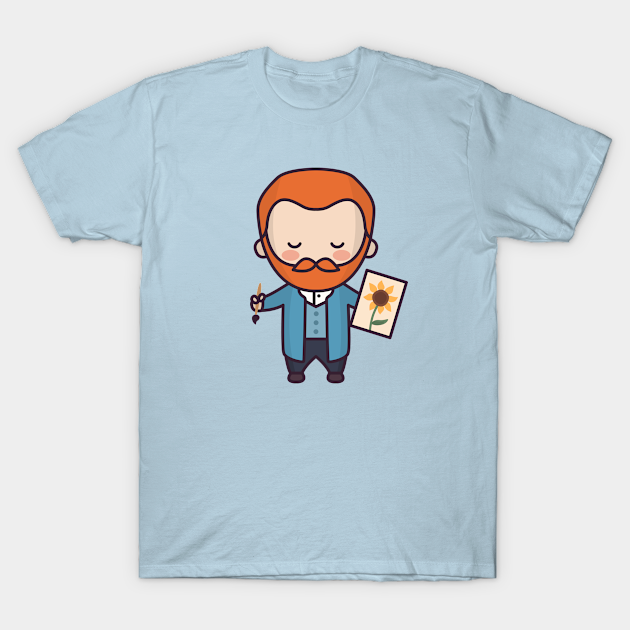 Cute Vincent Van Gogh Cartoon - Vincent Van Gogh - T-Shirt | TeePublic Cute Vincent Van Gogh Cartoon - Vincent Van Gogh - T-Shirt | TeePublic