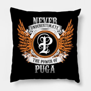 Puga Name Shirt Never Underestimate The Power Of Puga Pillow