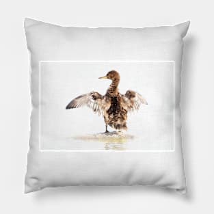 Merganser wing stretch Pillow