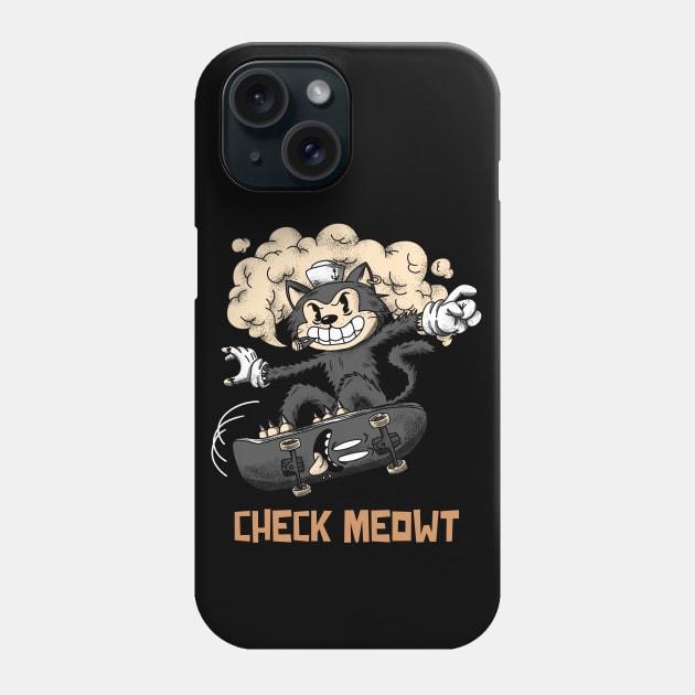 Check Meowt Phone Case by Sanworld