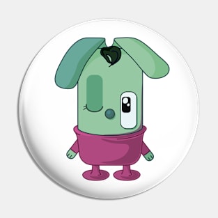 Kooky rabbit Pin