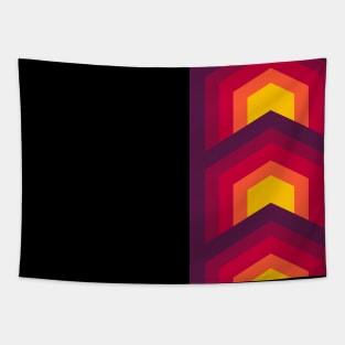 Abstract Geometric Pattern in Bright Colors Tapestry