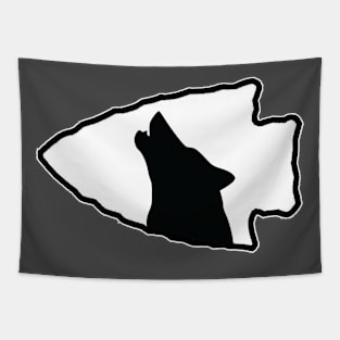 Howling Wolf Arrowhead - 1 Tapestry