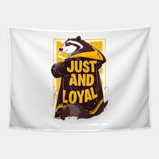 Just and Loyal - Wizard Badger - Fantasy Tapestry