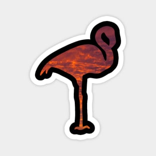 Sunset flamingo Magnet