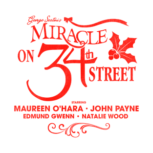 Miracle On 34th Street Movie Title T-Shirt