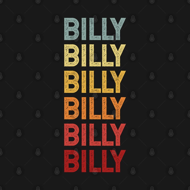 Billy Name Vintage Retro Gift Named Billy by CoolDesignsDz