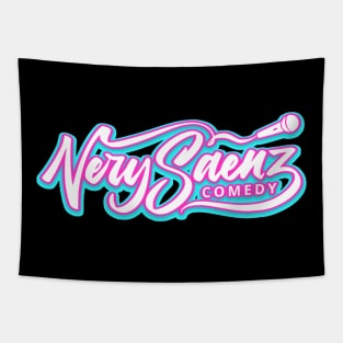 Nery Saenz Comedy Vice Logo Tapestry