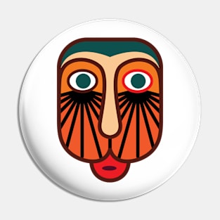 African mask #4 Pin