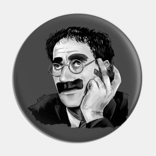 Groucho Marx Illustration by Burro Pin