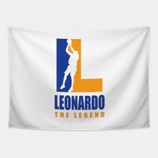 Leonardo Custom Player Basketball Your Name The Legend Tapestry