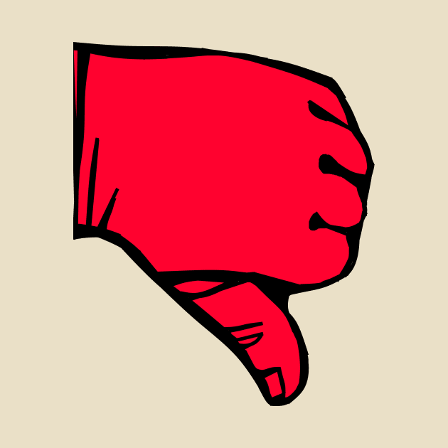 Thumbs Down illustration by JSnipe