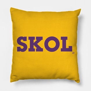 Block Script "SKOL" - (Purple) Pillow