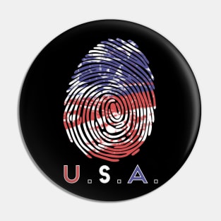 USA Fingerprint Pin