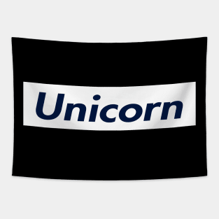 SUPER UNICORN LOGO Tapestry