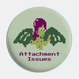 Manananggal Attachment Issues: Playful 8-Bit Mythical Art Pin