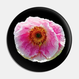 Large Pink Poppy Pin