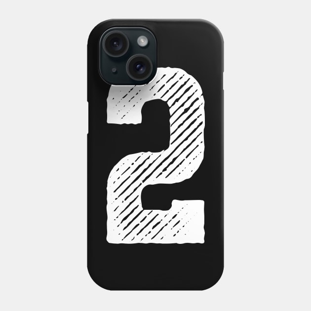 Rough Number 2 Phone Case by colorsplash