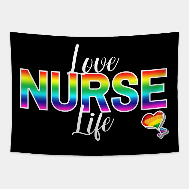 Love Nurse Life Tapestry by jackofdreams22