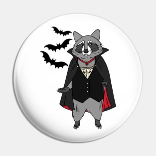 Vampire Raccoon Pin