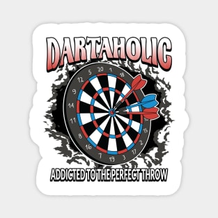 Dartaholic Funny Darts Player Magnet