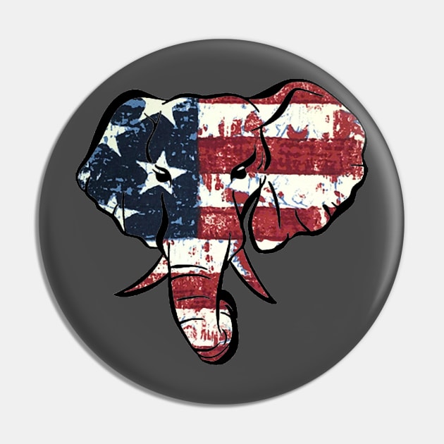 Republican Elephant Pin by CANJ72