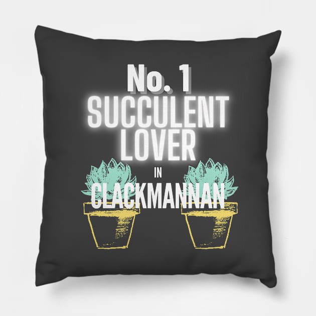 No.1 Succulent Lover In Clackmannan Pillow by The Bralton Company