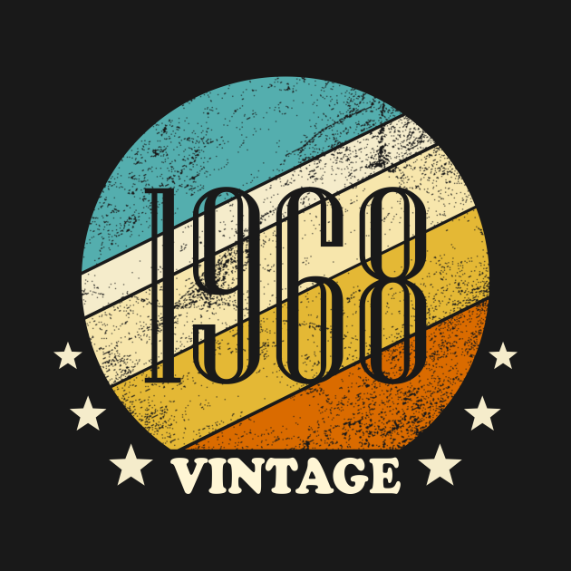 Vintage retro born in 1968 birth year gift 1968 Body Niemowlęce