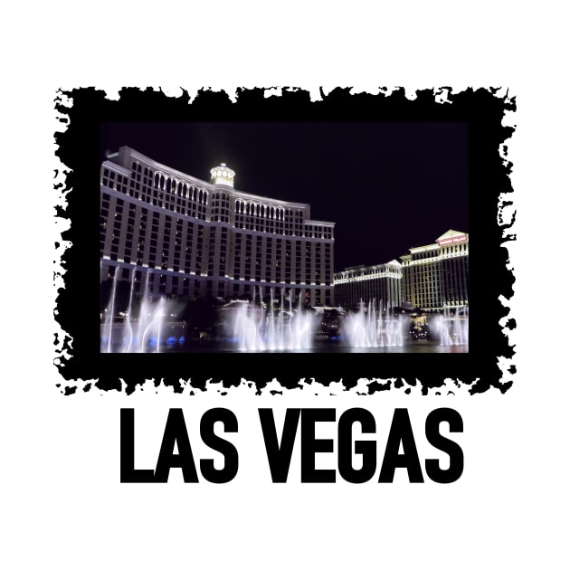 LAS Vegas Bellagio And Caesars Palace Typography by SartorisArt1