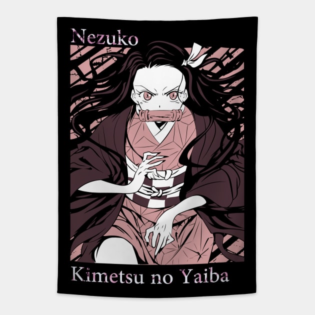 Demon Nezuko Tapestry by WoodShop93